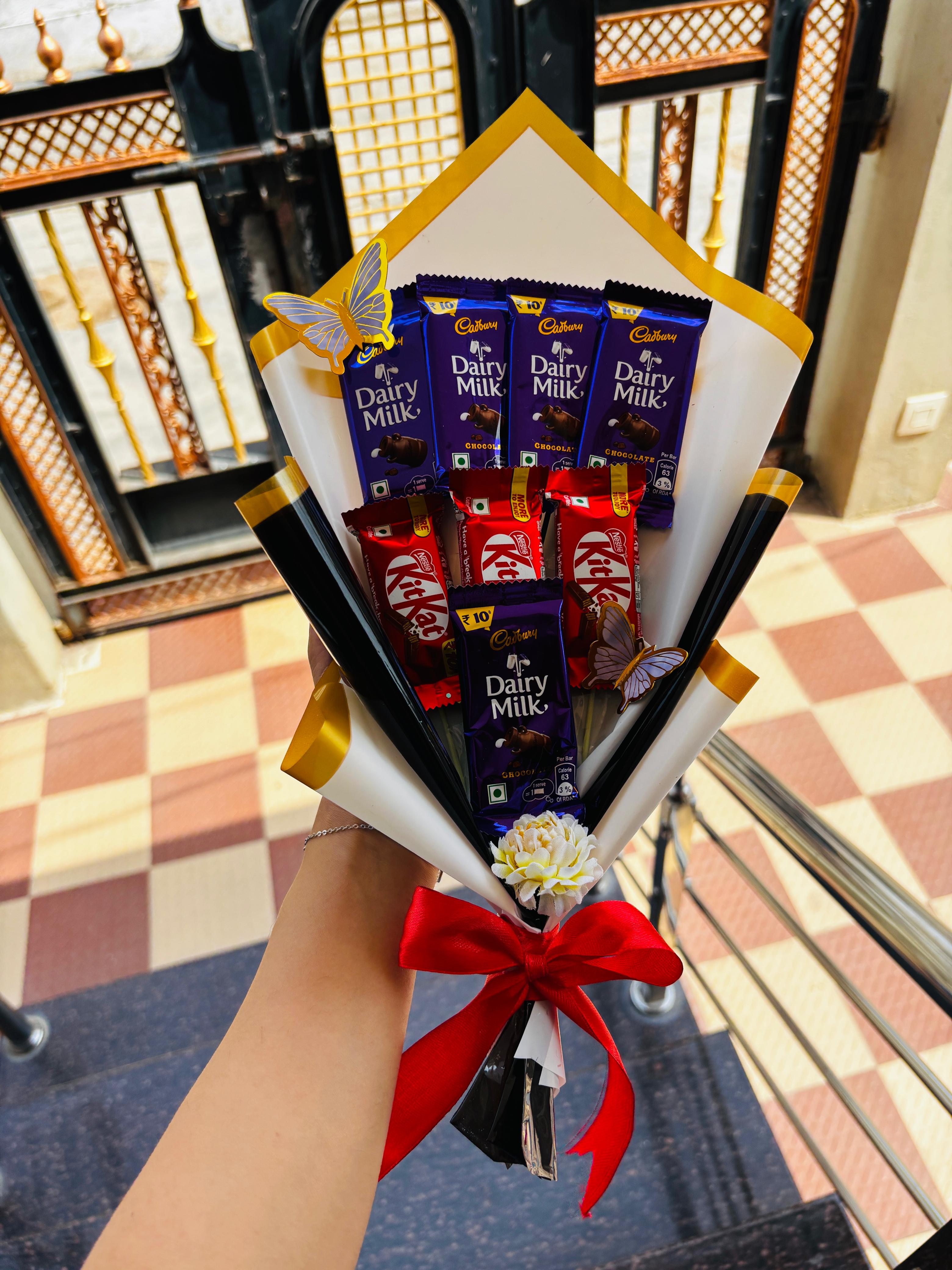 Chocolate bar bouquet