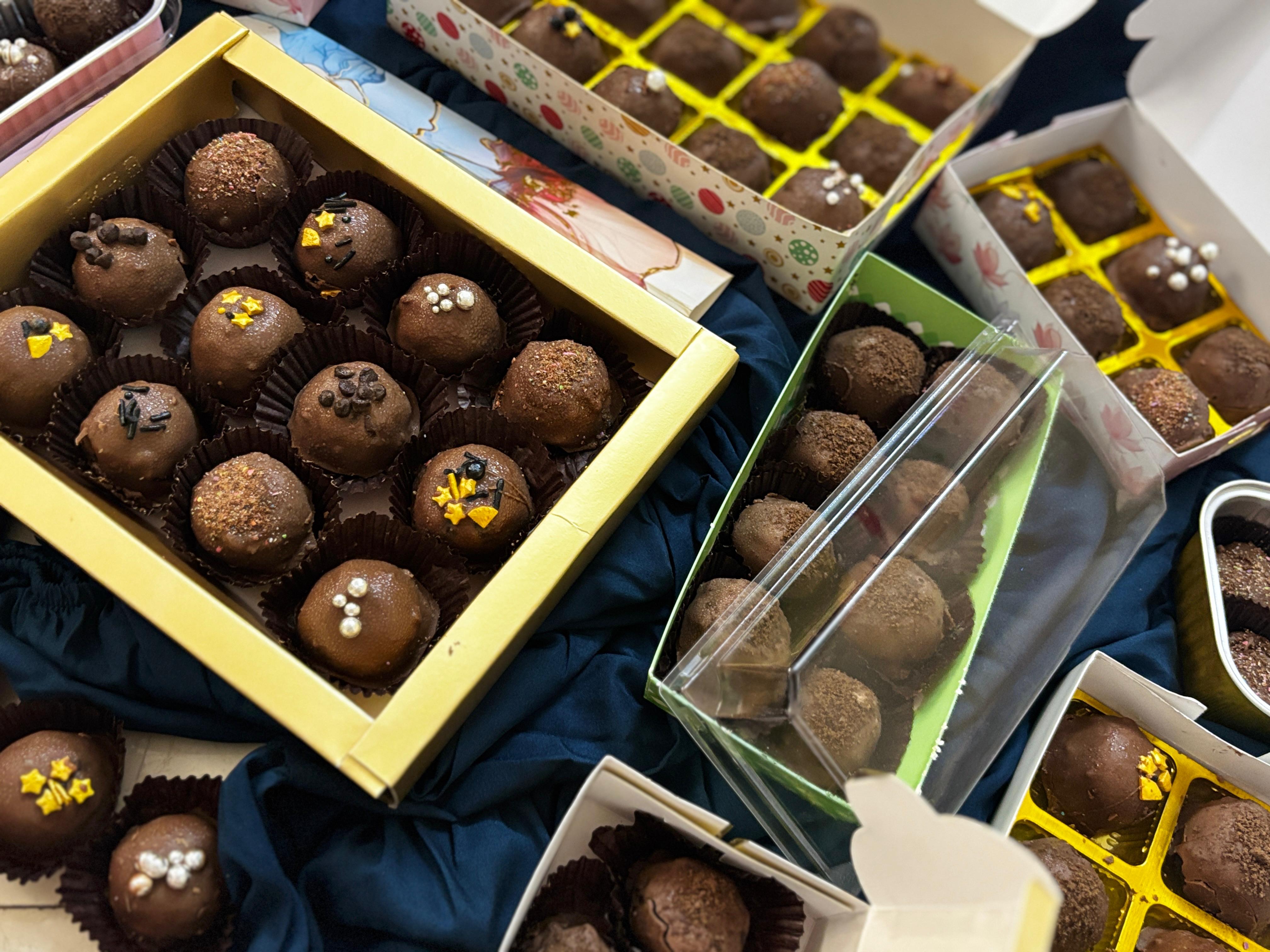 Signature chocolate balls